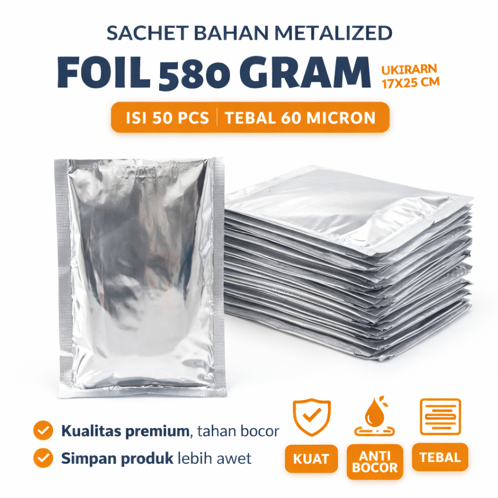 Kemasan Sachet Aluminium Foil/Harga Sachet Aluminium Foil 17x25 Kemasan foil 1000gr