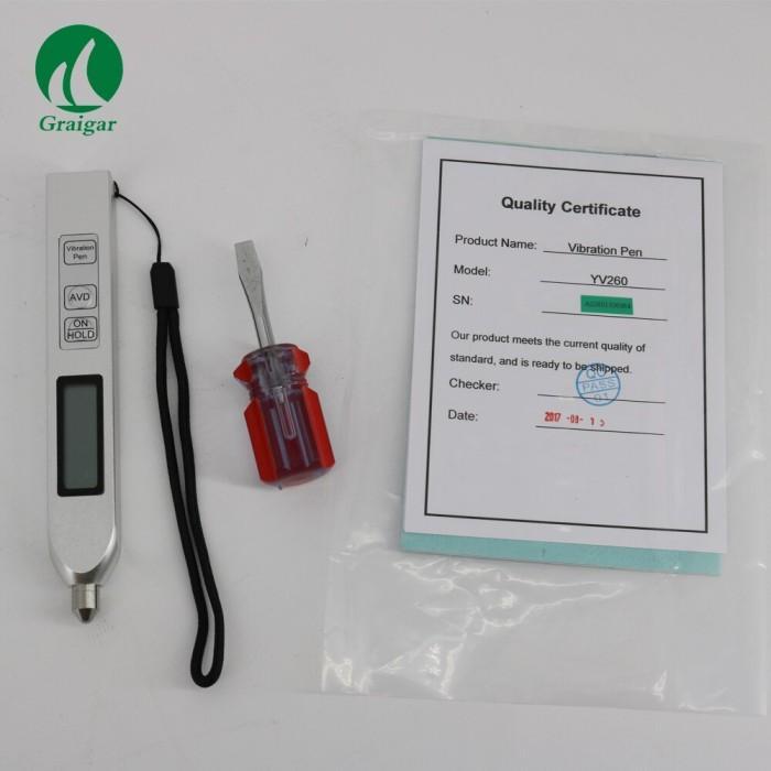 Alat YV260 Digital Vibration Meter Pen Type Vibration Meter Velocity