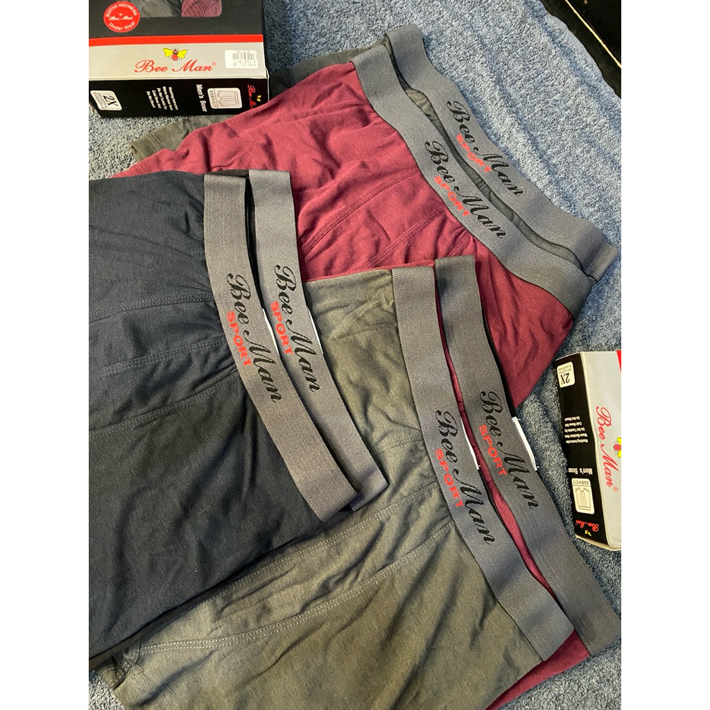 CELANA DALAM BOXER BEE MAN SSBM-017 | BOXER PRIA (isi 2 pcs)