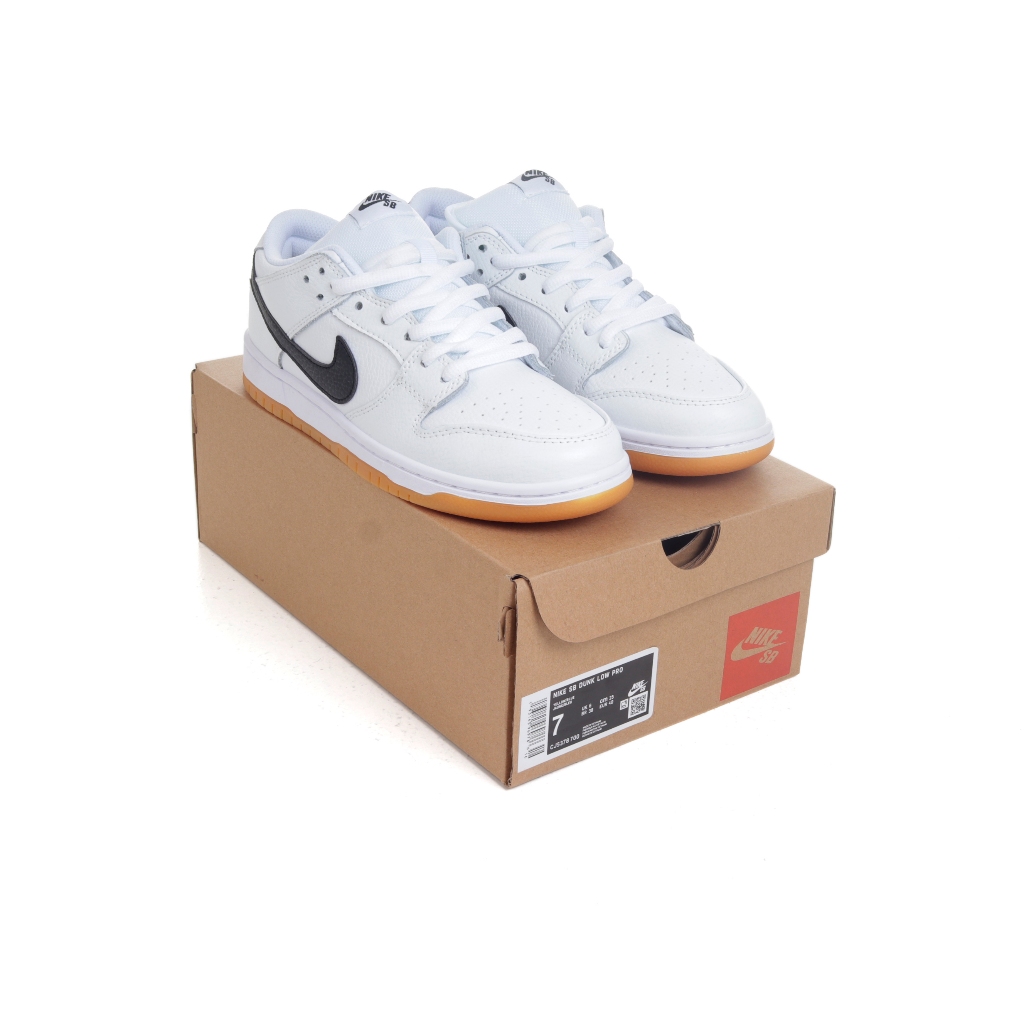 (VLTAVN) Sepatu Sneakers Nike SB Dunk Low White Black Gum