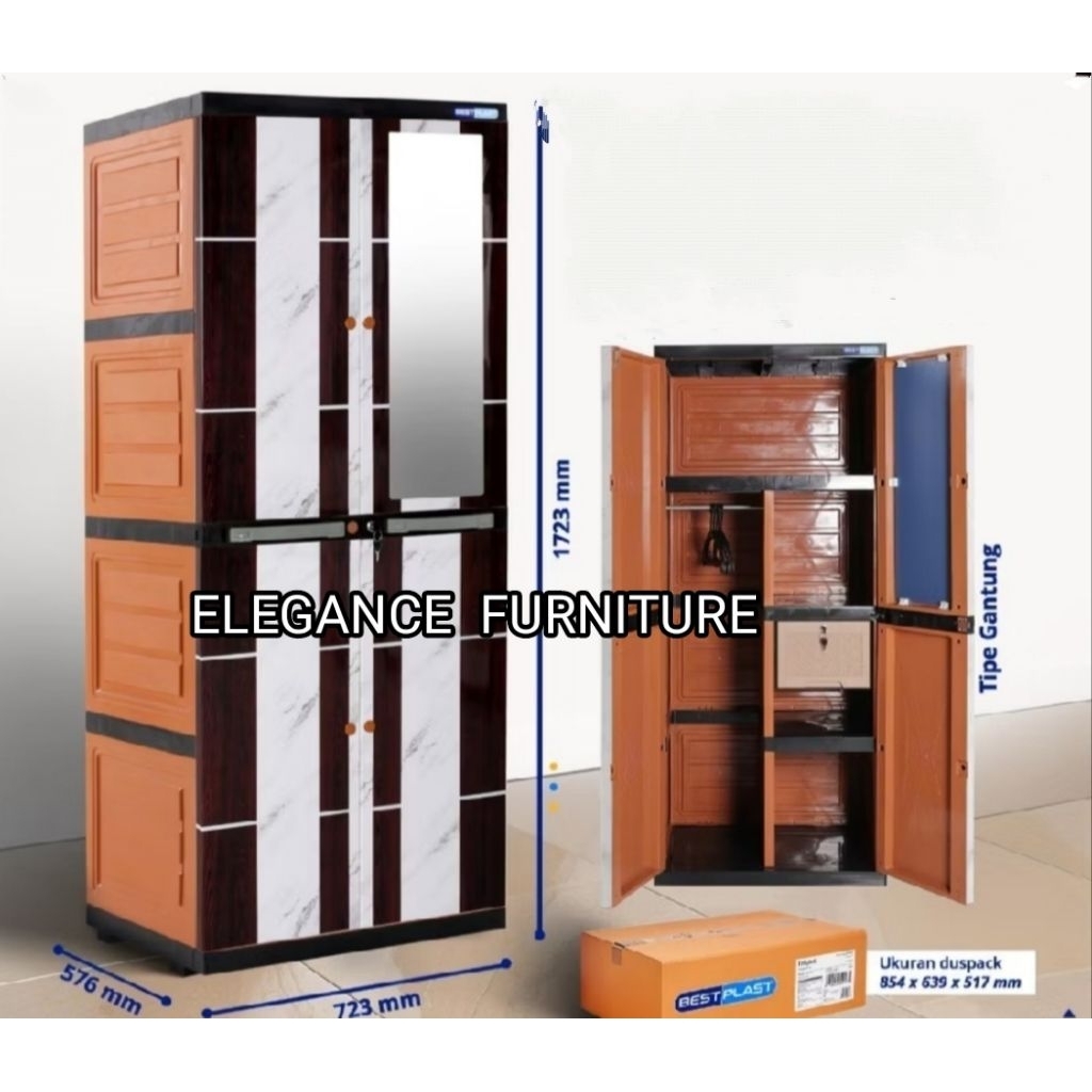 Lemari 2 Pintu pabrikan Olymplast PEKANBARU saja