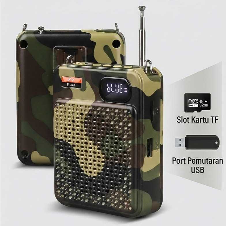25W CALLER BIRD E-344 Pengeras Suara Bluetooth Nirkabel PredatorSound Hunting Speaker Dengan Kendali
