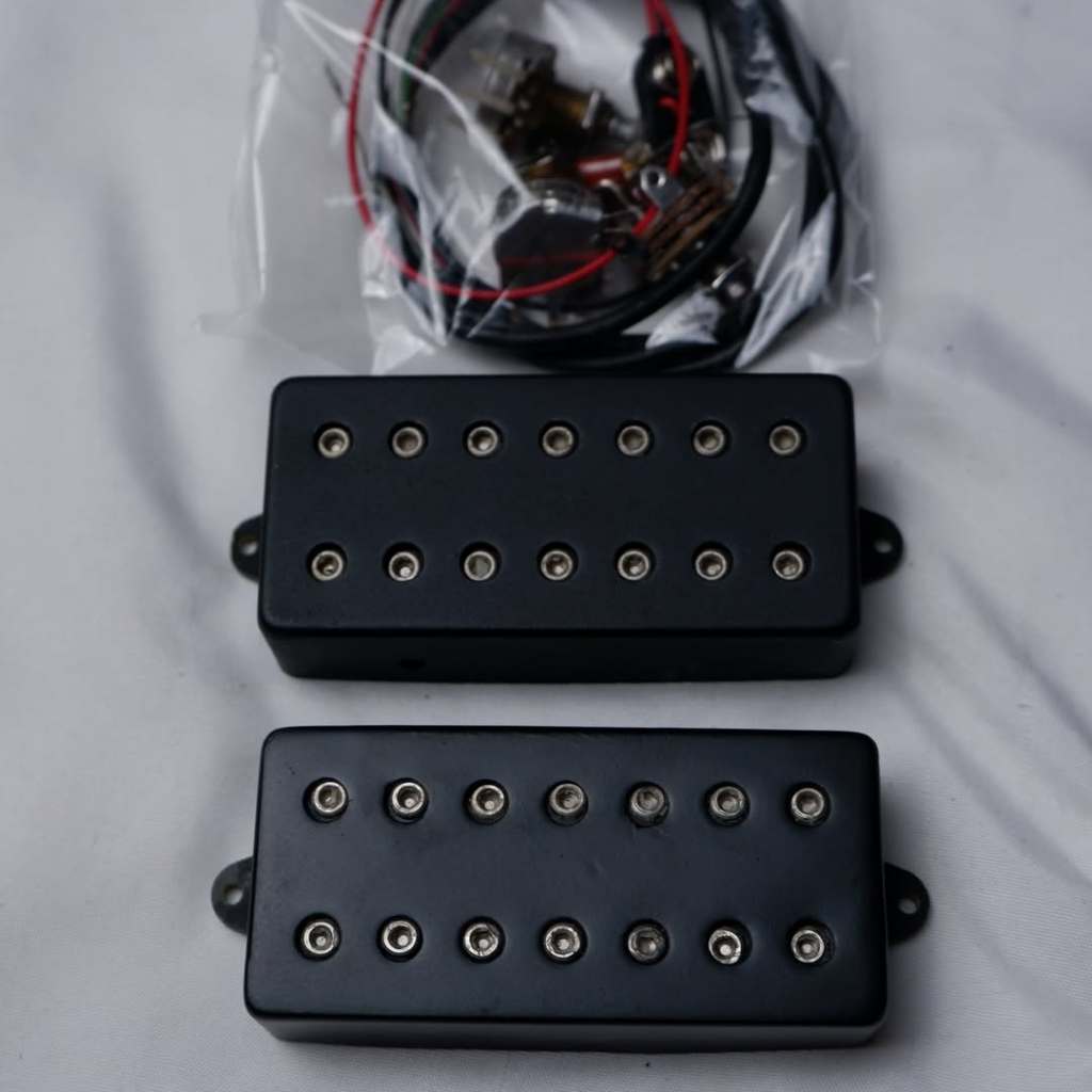NOS Dimarzio Fusion Edge 7 String Matte Black Humbucker Pickup Set n seymour duncan fender lollar li