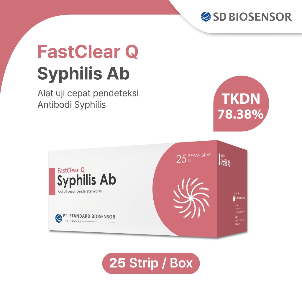 SD BIOSENSOR FastClear Q Syphillis Ab Test / Rapid Test / Alat uji cepat Deteksi antibodi Sifilis