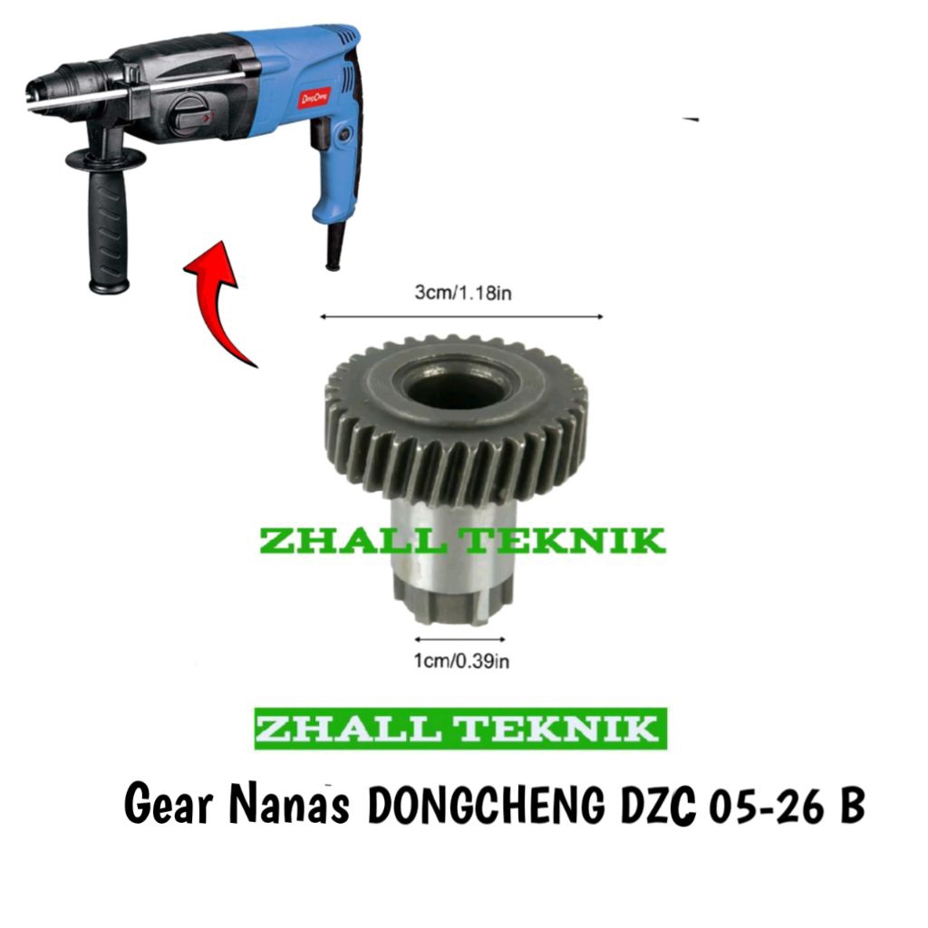 Gear nanas untuk Dongcheng DZC 05-26B mesin bor drill SDS 3 Fungsi