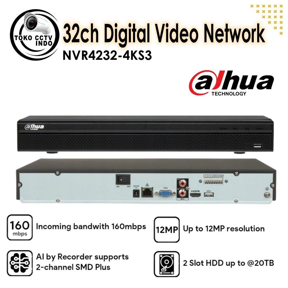 NVR 32ch DAHUA NVR4232-4KS3