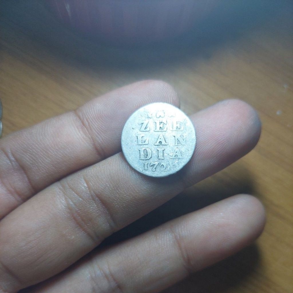 Koin perak zeelandia tahun 1724 asli.