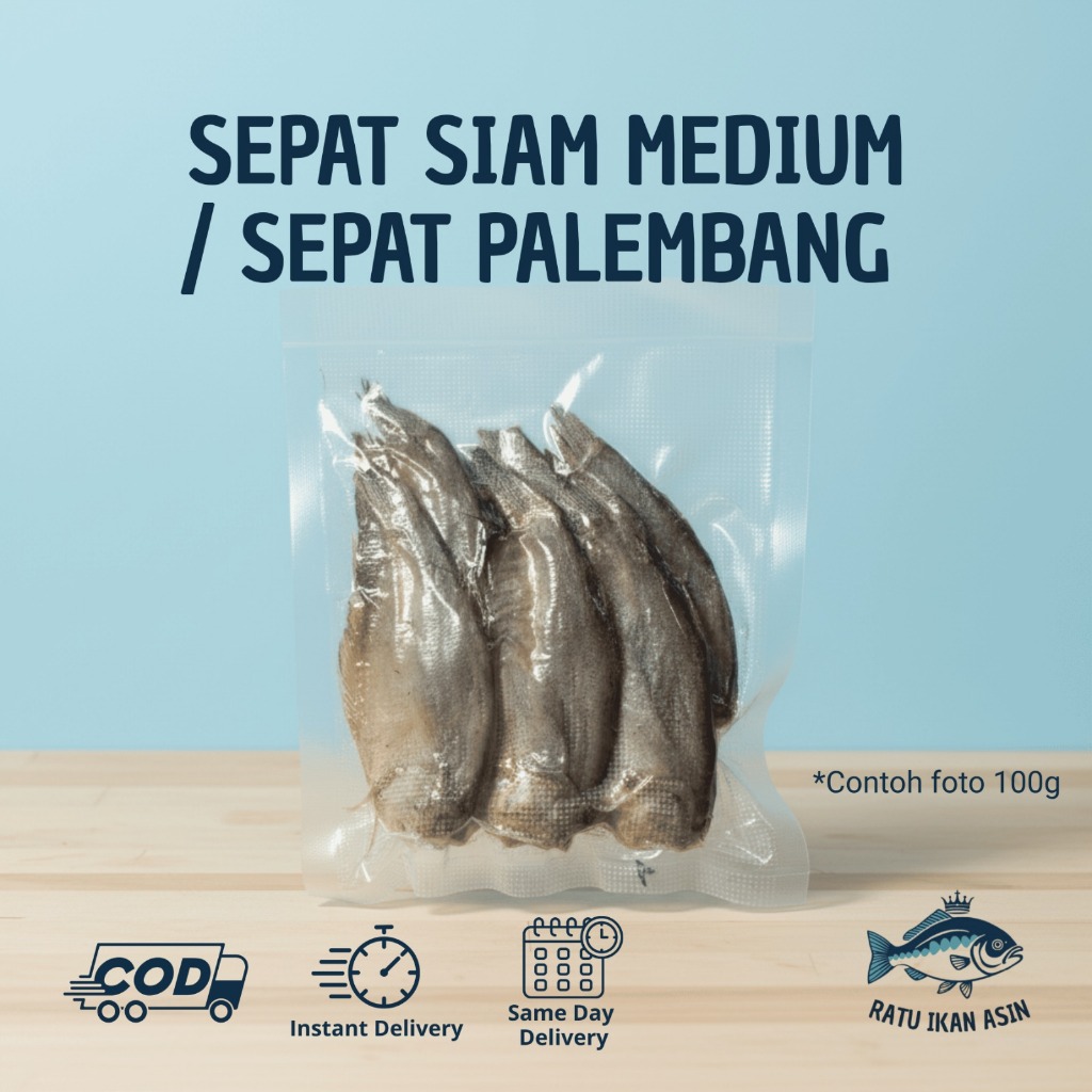 Ikan Asin Sepat Siam Medium / Sepat Palembang Tanggung 250gr 500gr 1kg  | RatuIkanAsin