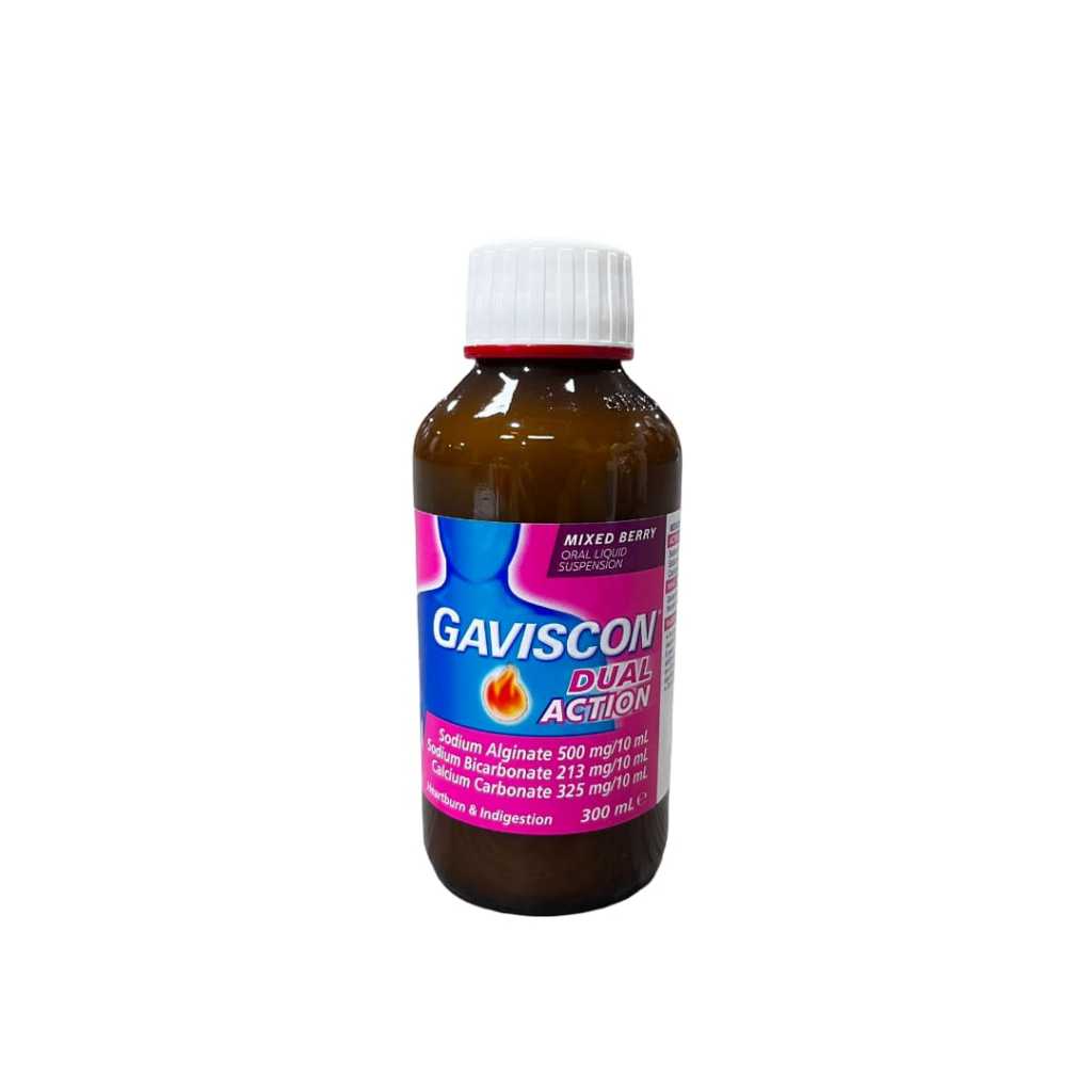 Gaviscon Dual Double Action 300ml Maag dan Gerd Rasa Mixed Berry 300 ml