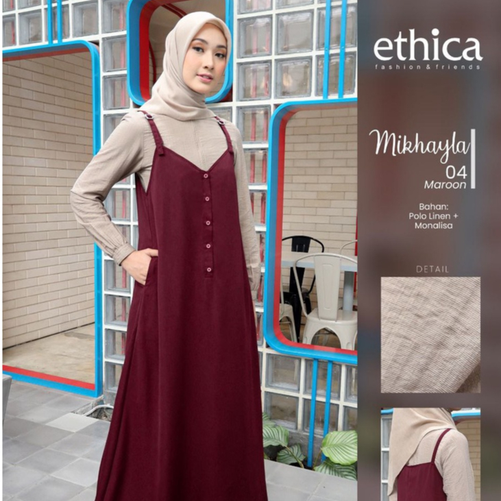 GAMIS REMAJA ETHICA, MIKHAYLA 04 MAROON