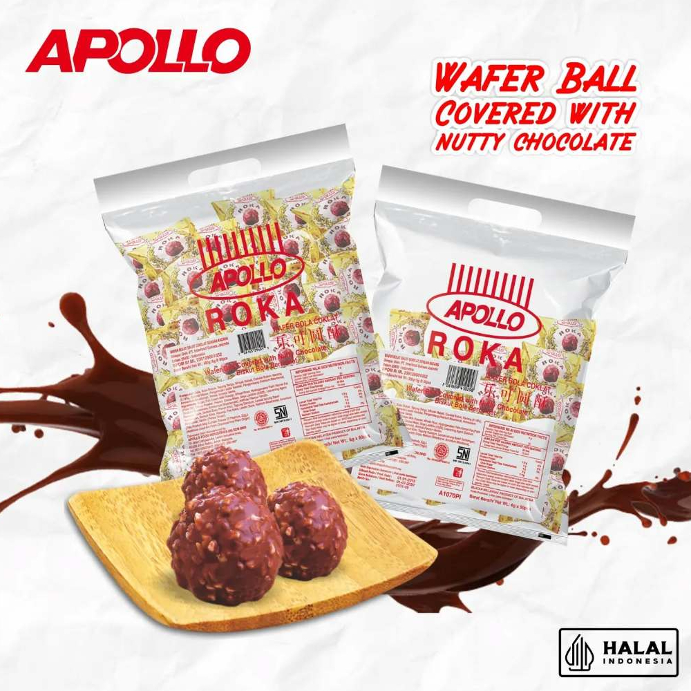 Apollo Roka Apollo Wafer Ball Coklat Chocolate Ball Wafer Coklat Wafer Apollo Malaysia