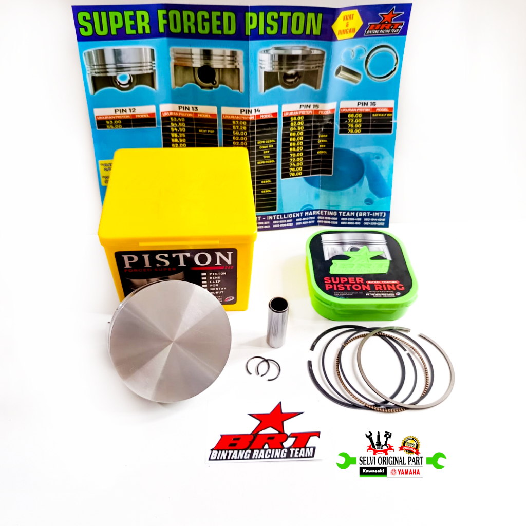 SUPER PISTON FORGED BRT & RING SET SIZE 70 PIN 15 SEMI CEBOL 72 PIN 15 SEMI CEBOL 74 PIN 15 76 PIN 1