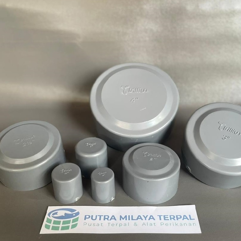 Dop pipa 4 inch / tutup pipa 4 " / tutup pipa 4 inchi merek trilliun basic