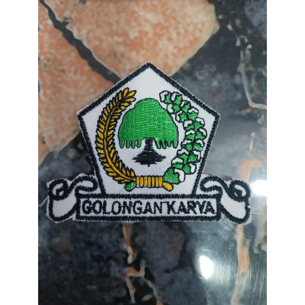 logo bordir partai golkar