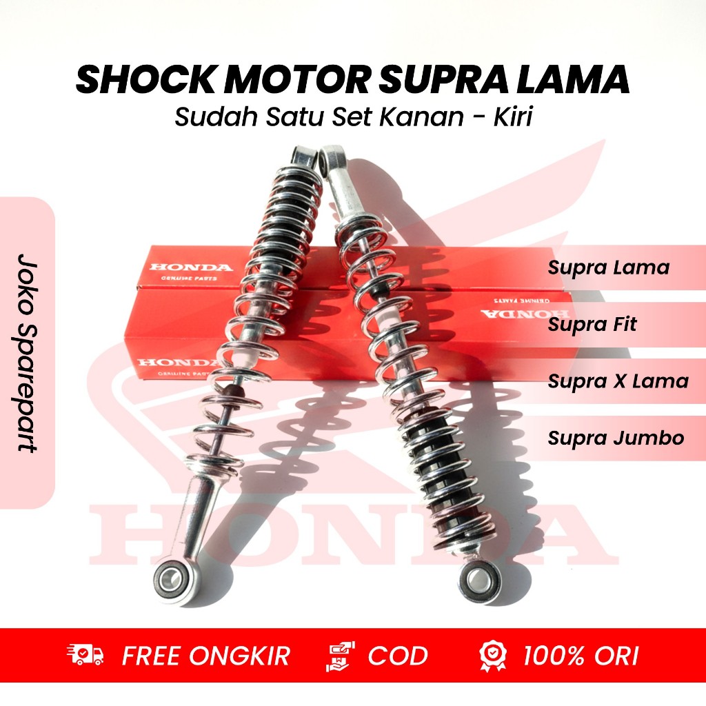 SHOCK ORIGINAL MOTOR HONDA SUPRA LAMA, SUPRA FIT, SUPRA FIT LAMA, SUPRA X LAMA SHOCKBREAKER KEV