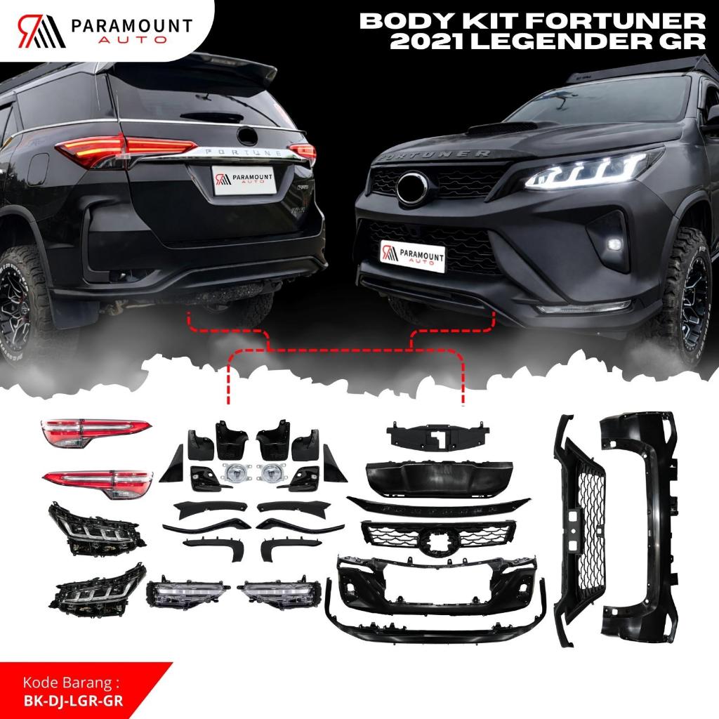 Body Kit Toyota Fortuner 2021–2023 Legender GR Sport Full Set Bumper Depan Belakang Grill Plug & Pla