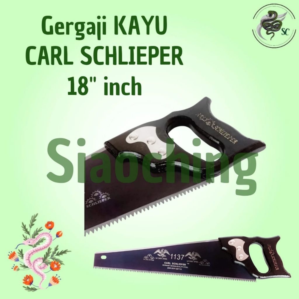 GERGAJI KAYU CAP MATA ORIGINAL CARL SCHLIEPER 18 INCH GRAJI KAYU TAJAM