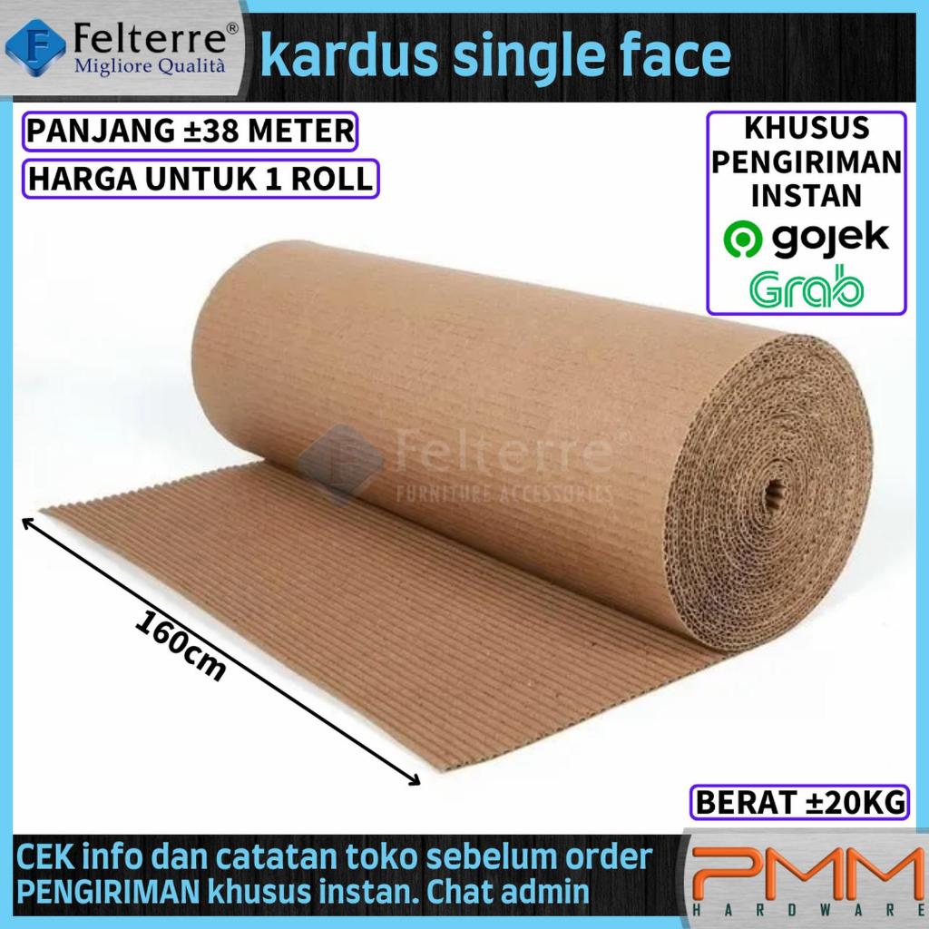 kardus single face FELTERRE | dus corrugated roll gulungan packing