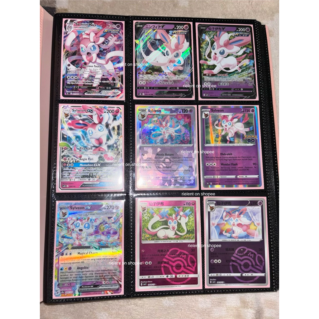 bundle set sylveon vmax gx v pokeball masterball terastal indo japan chinese pokemon card tcg