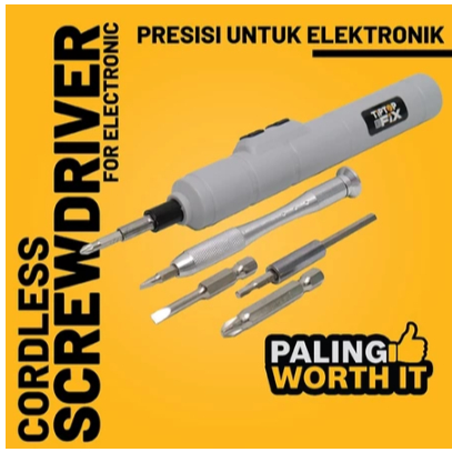 Tip Top E-FIX 4.2 Volt Cordless Screwdriver Obeng Baterai