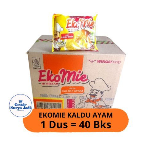 Eko Mie rasa Kaldu Ayam 1 Kardus isi 40 bks - Mi Instan EkoMie Kaldu Ayam