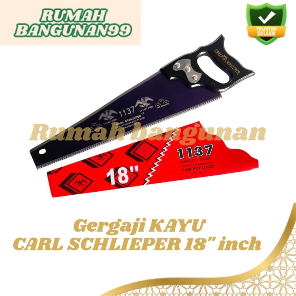 GERGAJI KAYU CAP MATA ORIGINAL CARL SCHLIEPER 18 INCH GRAJI KAYU TAJAM