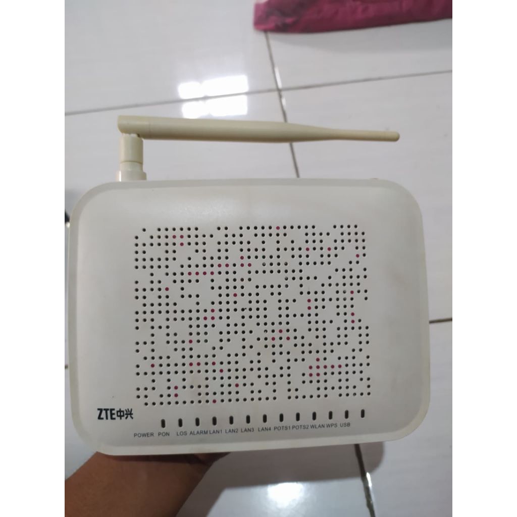 MODEM BEKAS ZTE F660 KONDISI NORMAL UNIT Only