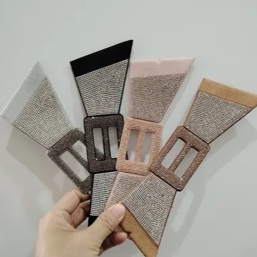 Grosir Upper Sandal Wanita - Bahan Muka Sandal Pesta Permata Payet