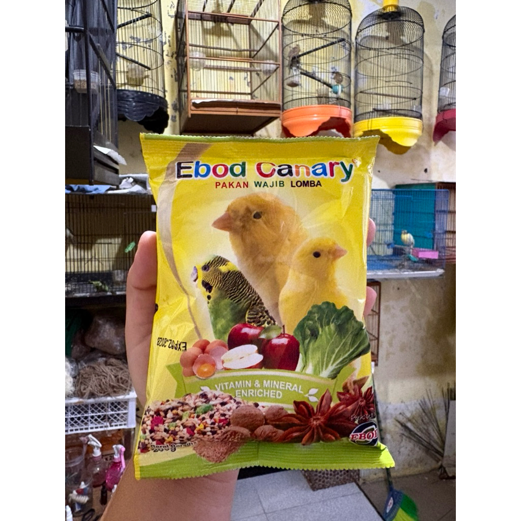 Ebod canary pakan kenari 200gr | pakan harian kenari | Ebod kenari pakan lomba