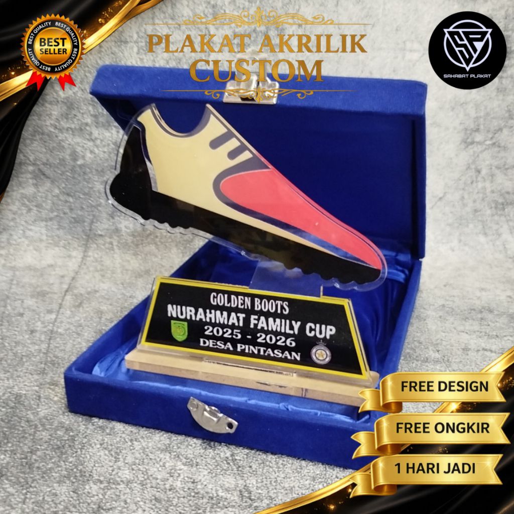 Plakat Akrilik Custom - sepak bola, mini soccer, futsal, class meeting sekolah