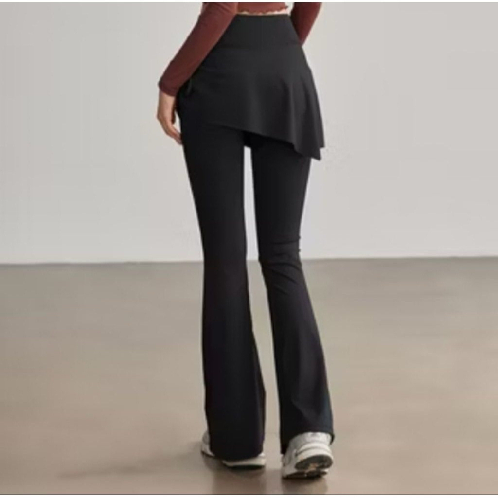 Leging Rok Olahraga 2-in-1 / Celana Olahraga Cutbray / Celana Rok Serut 2-in-1 /Celana Olahraga Wani