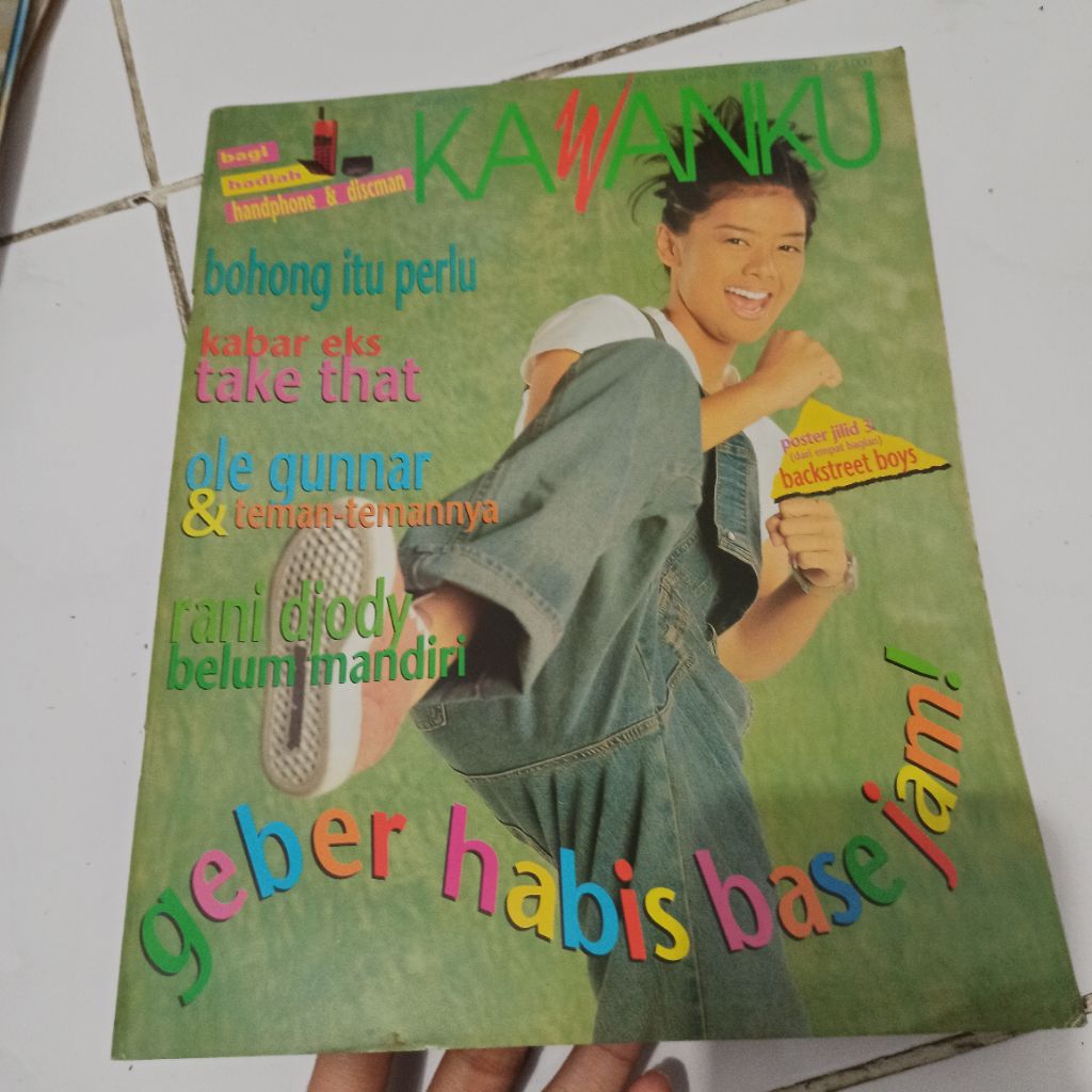Majalah kawanku tahun 90an - Base Jam, Pemain MU Ole Gunnar, Hanson, Dhani Dewa 19,dll.