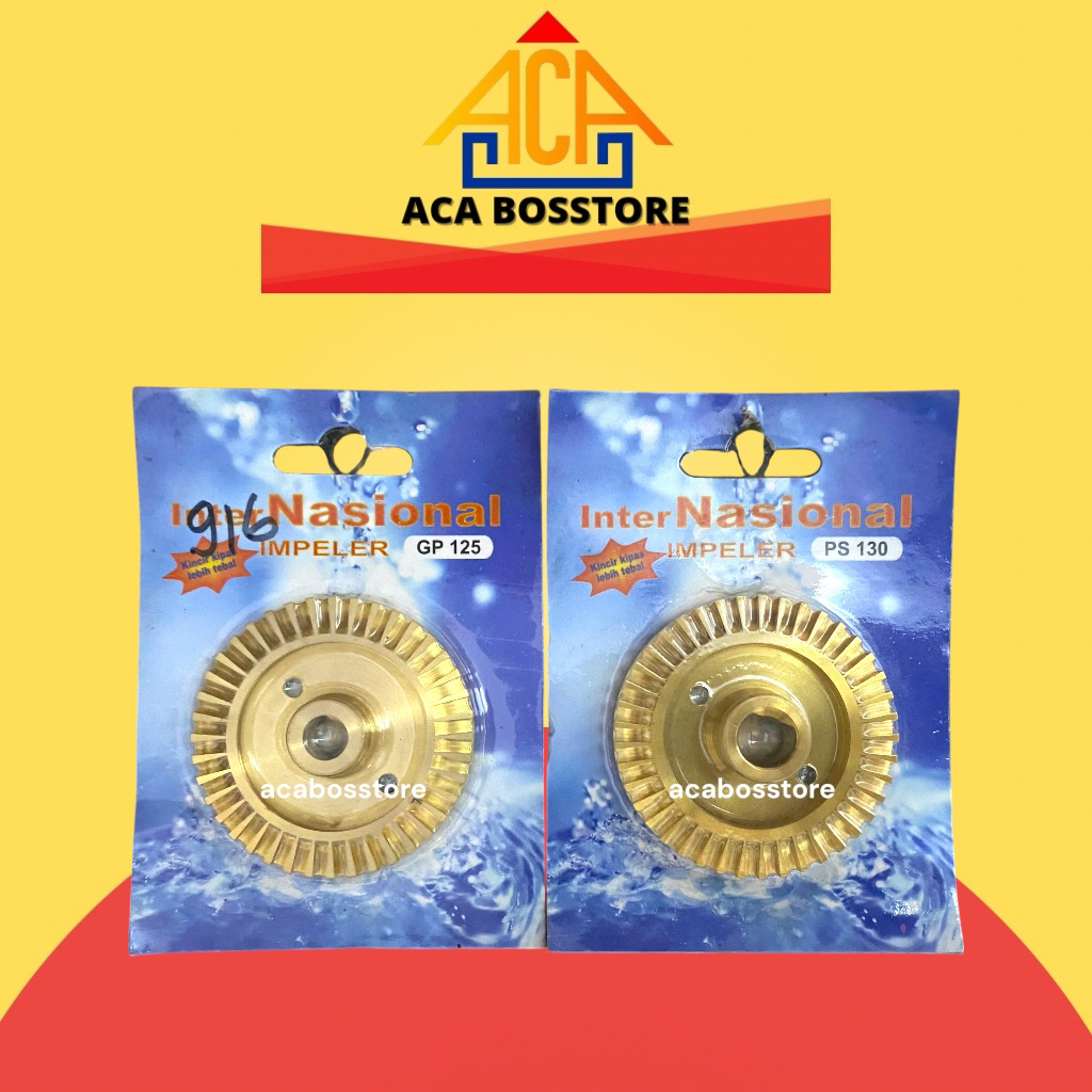 Kipas Impeller Kuningan InterNasional GP 125 dan PS 130 Original / Kipas Pompa Air / Sanyo / Impelle
