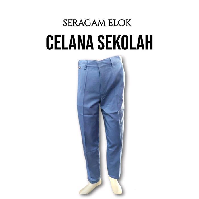 Celana Panjang Abu SMA - Seragam Sekolah SMA - Celana Panjang SMA Abu - Celana Abu SMA