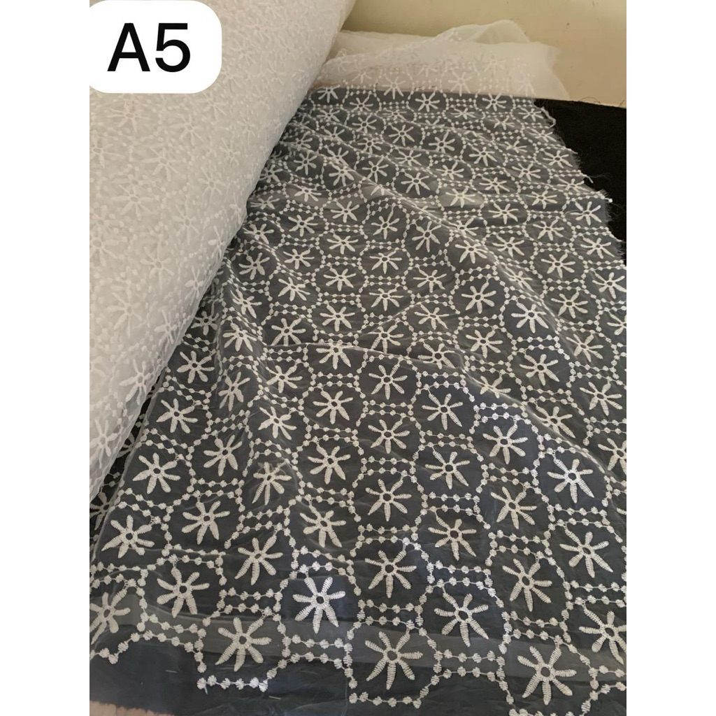 kain organza bordir | bahan organza premium | bahan organza import | kain organza (harga 0,5 meter)