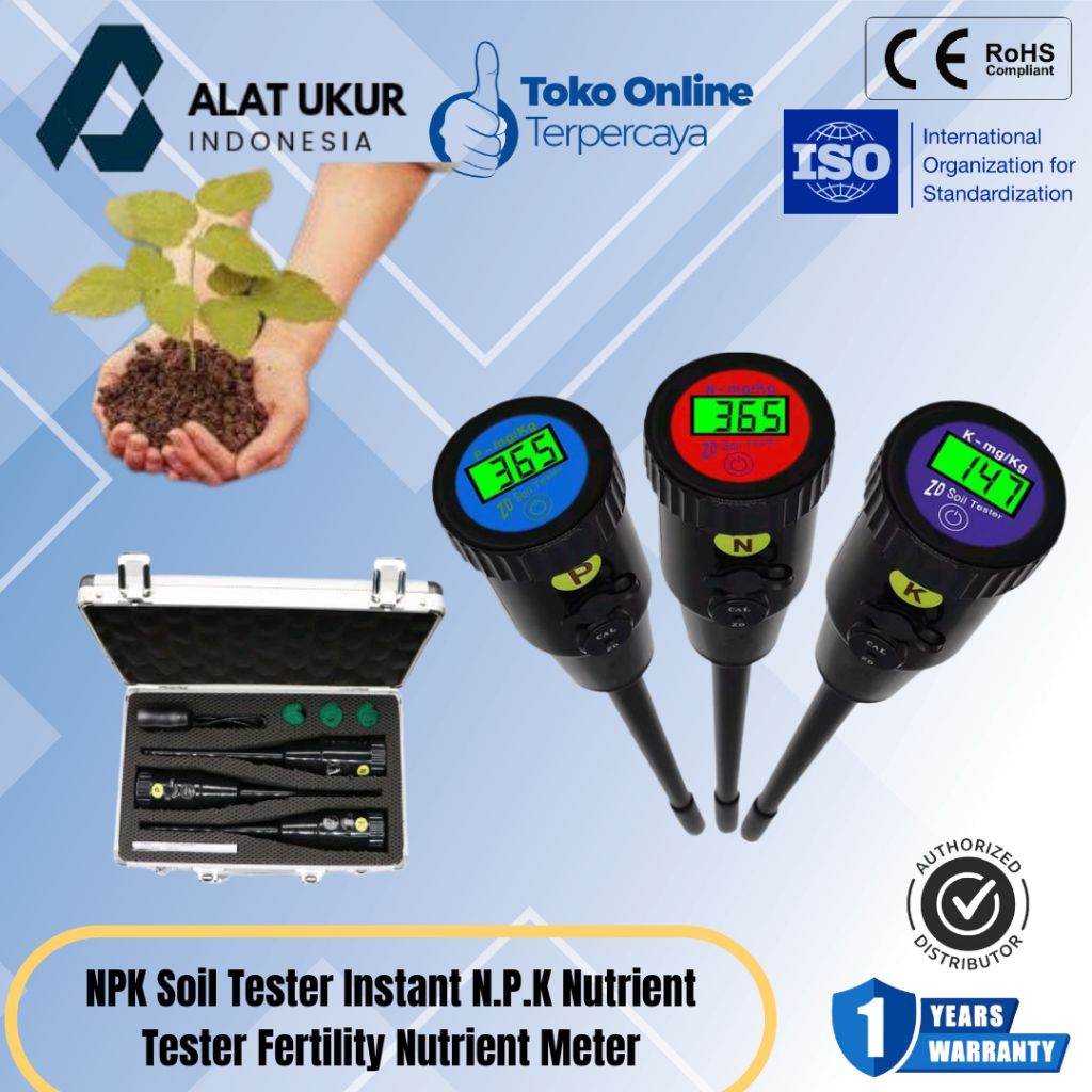 NPK Soil Tester Instant N.P.K Nutrient Tester Fertility Nutrient Meter