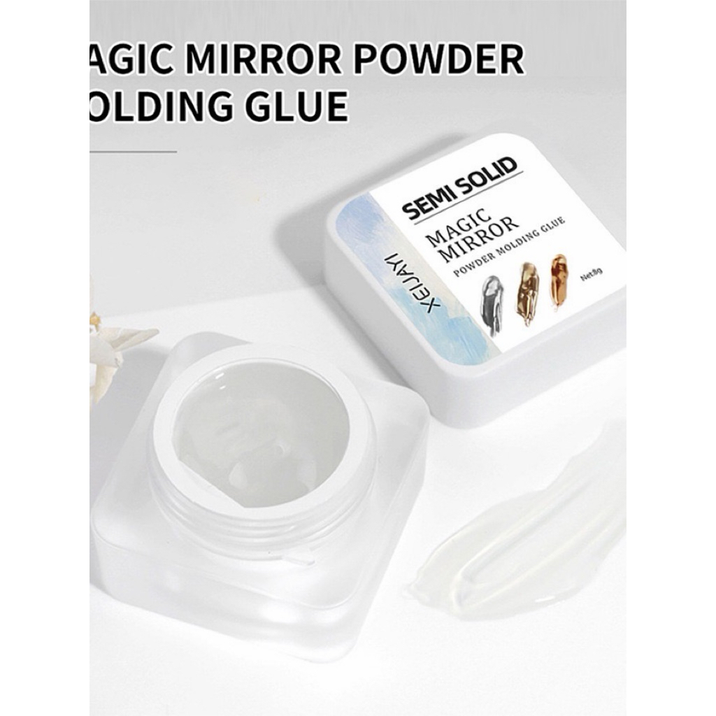 Magic Mirror Powder Molding Glue - Lem Uv Magic Mirror - Semi Solid Gel Uv Magic Mirror