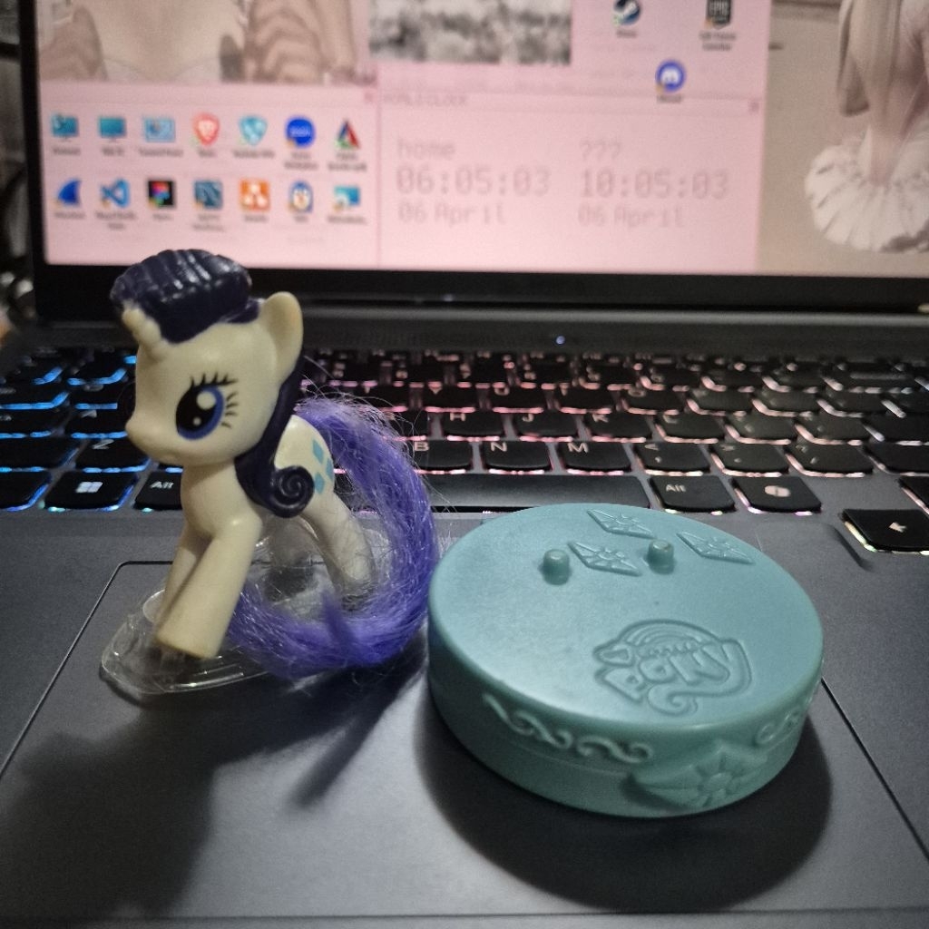 [READY] RARITY mlp my little pony mainan figur kuda poni hasbro mcd happy meals 2017