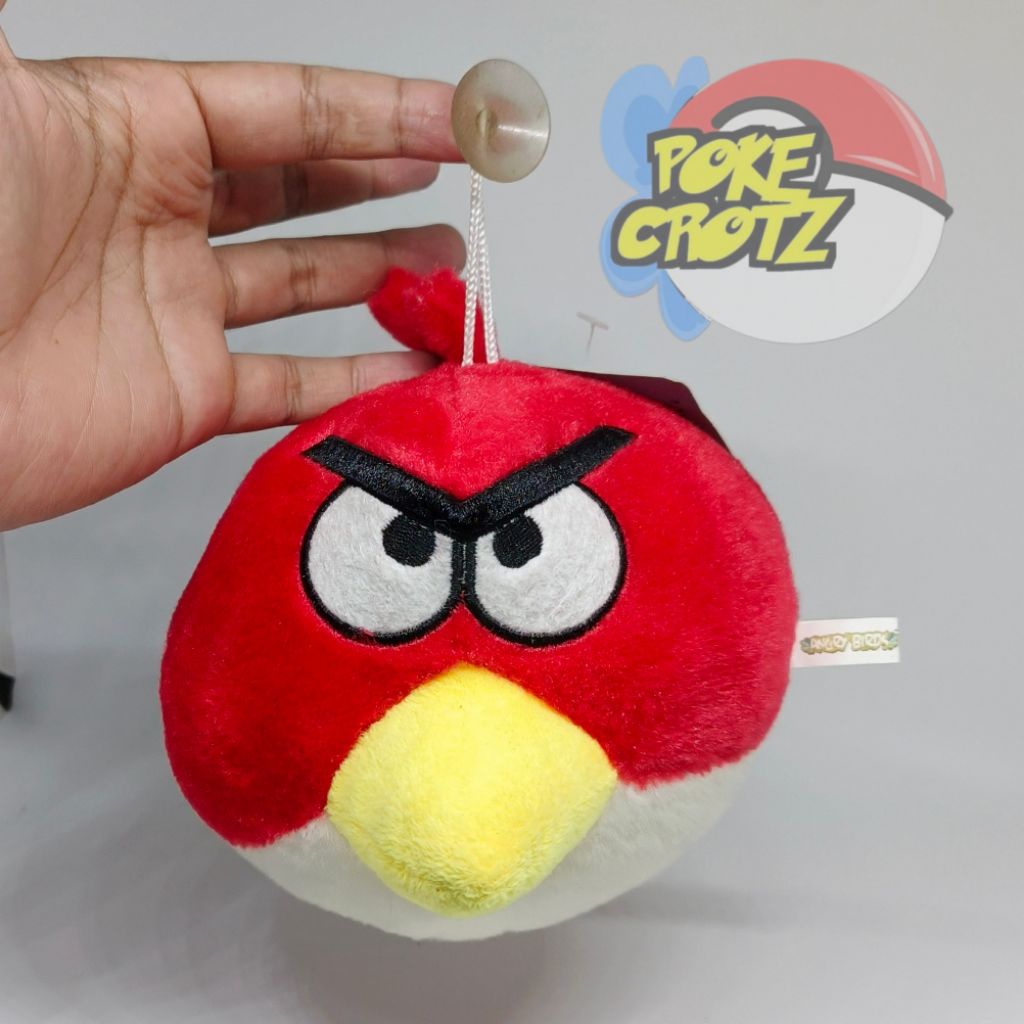 Boneka Angry Birds Classic Red Bird Plush 15cm tag