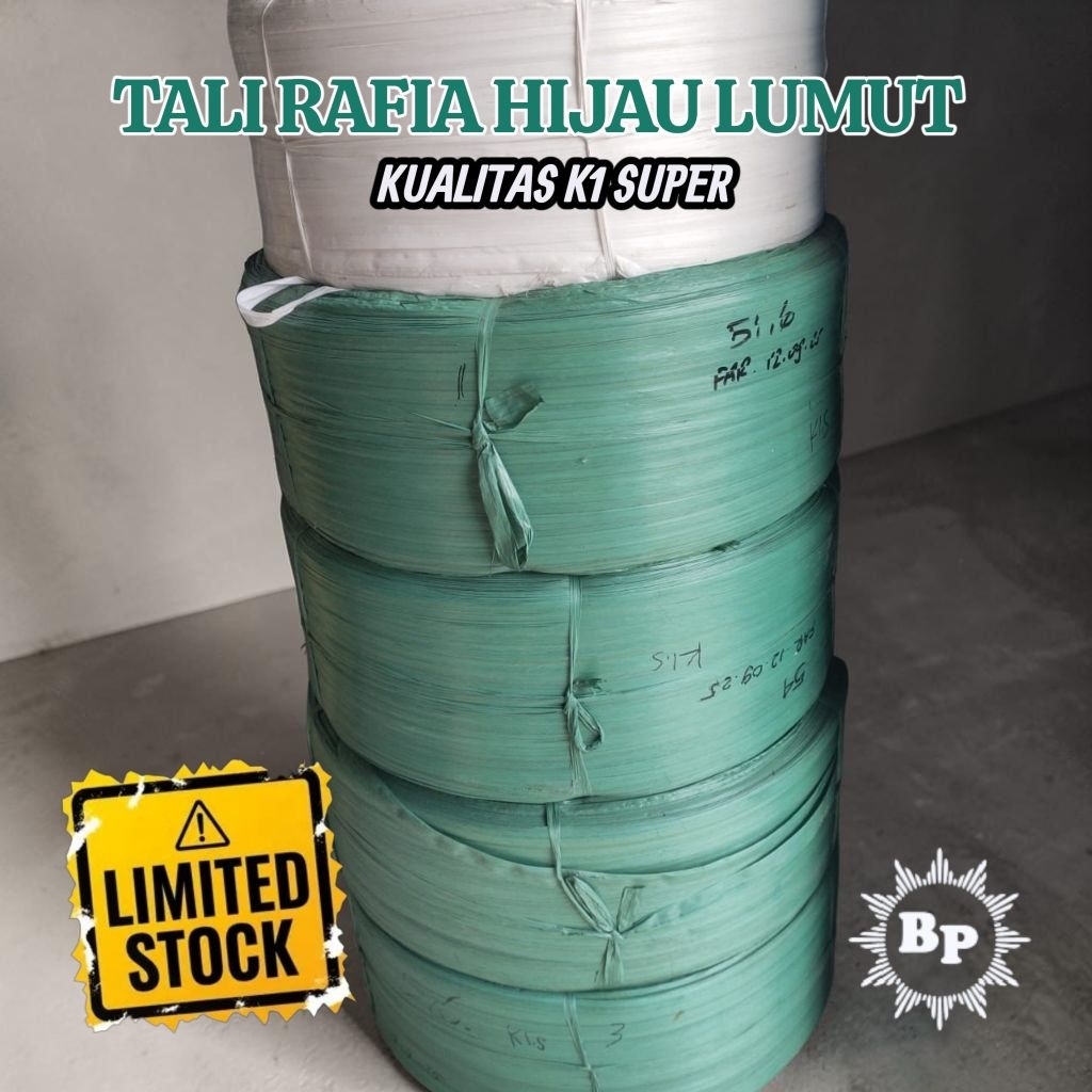 TALI RAFIA HIJAU ARMY GULUNGAN JUMBO