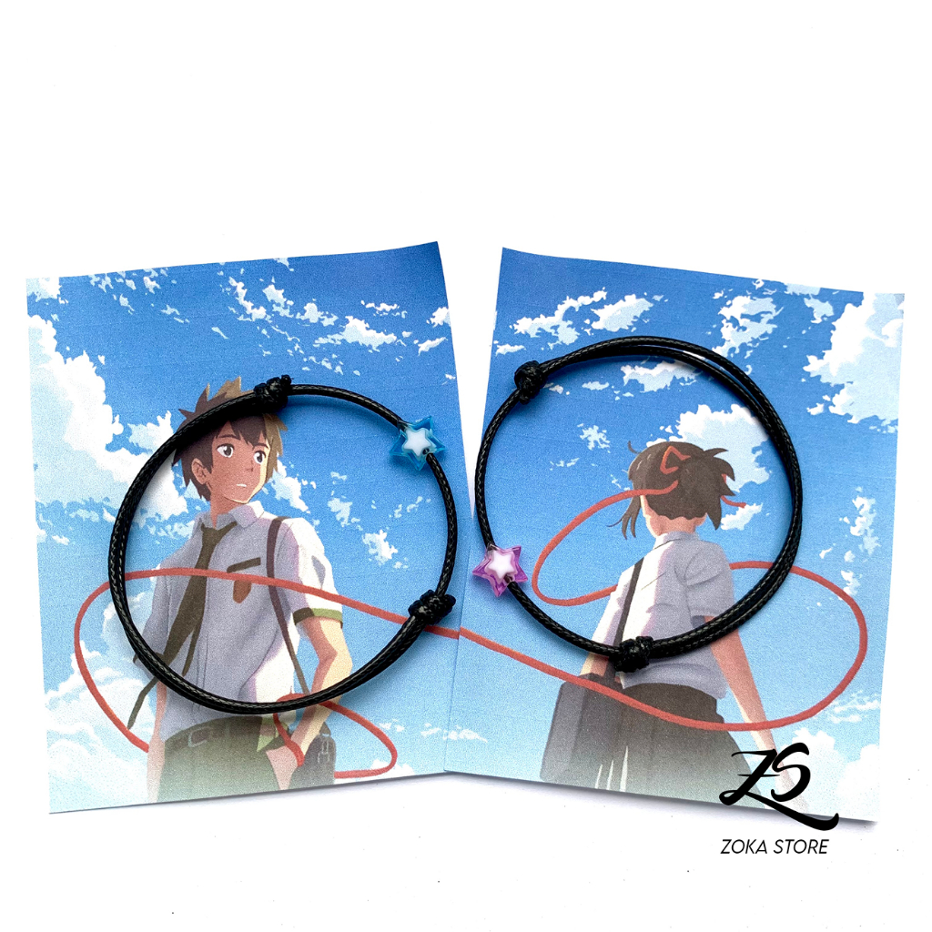 Sepasang Gelang Bintang Your Name with Box - Anime Kimi No Nawa