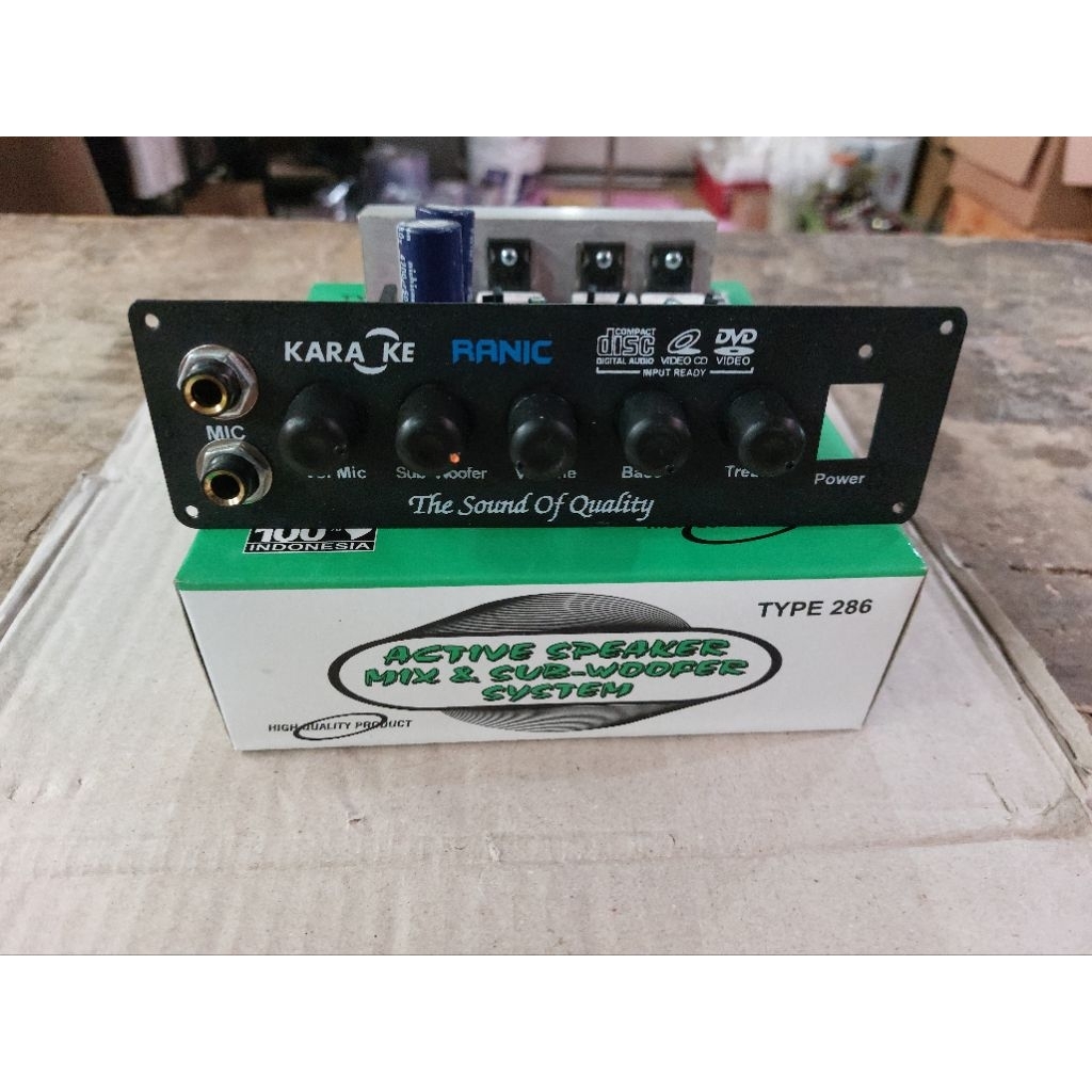 Kit Aktif Speaker Stereo Mic Subwoofer Karaoke 286