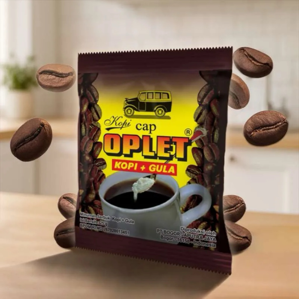 Kopi Oplet Kopi+Gula | Paket 20 pcs | Kopi Instan Oplet