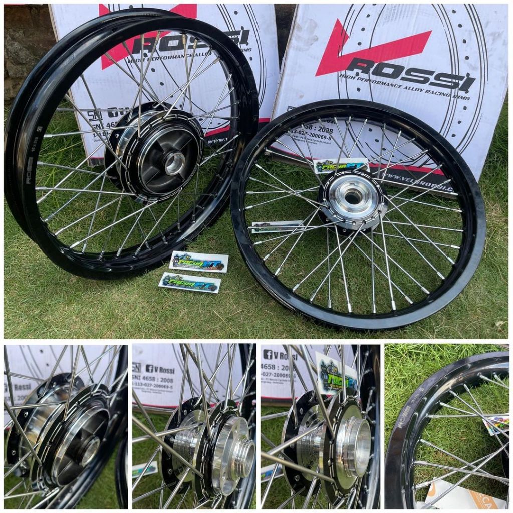 VELG SET RX KING ROSSI GLOSSY RING 18 160/185