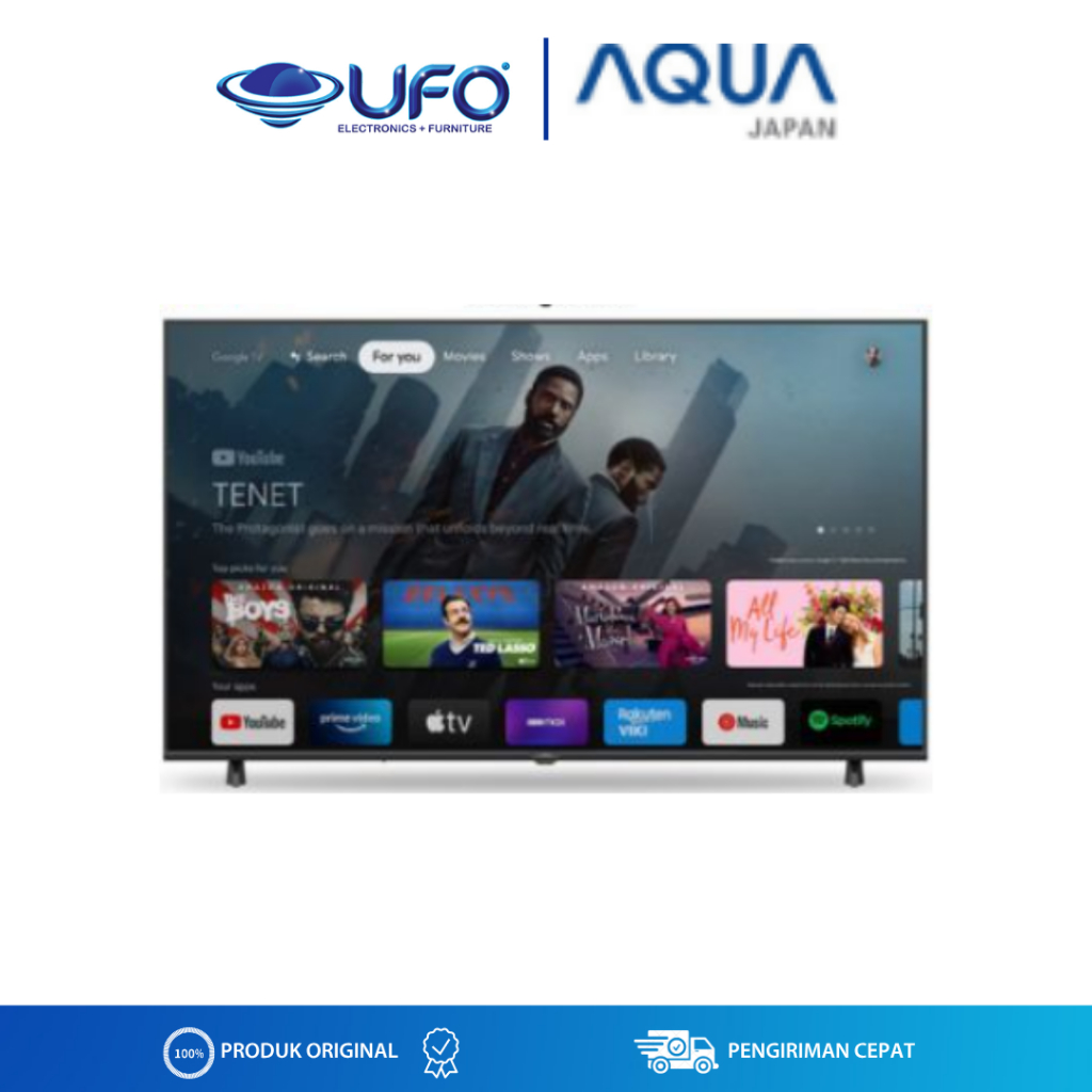 AQUA AQT50K85FUX Google TV 50 inch 4K HDR | Google TV