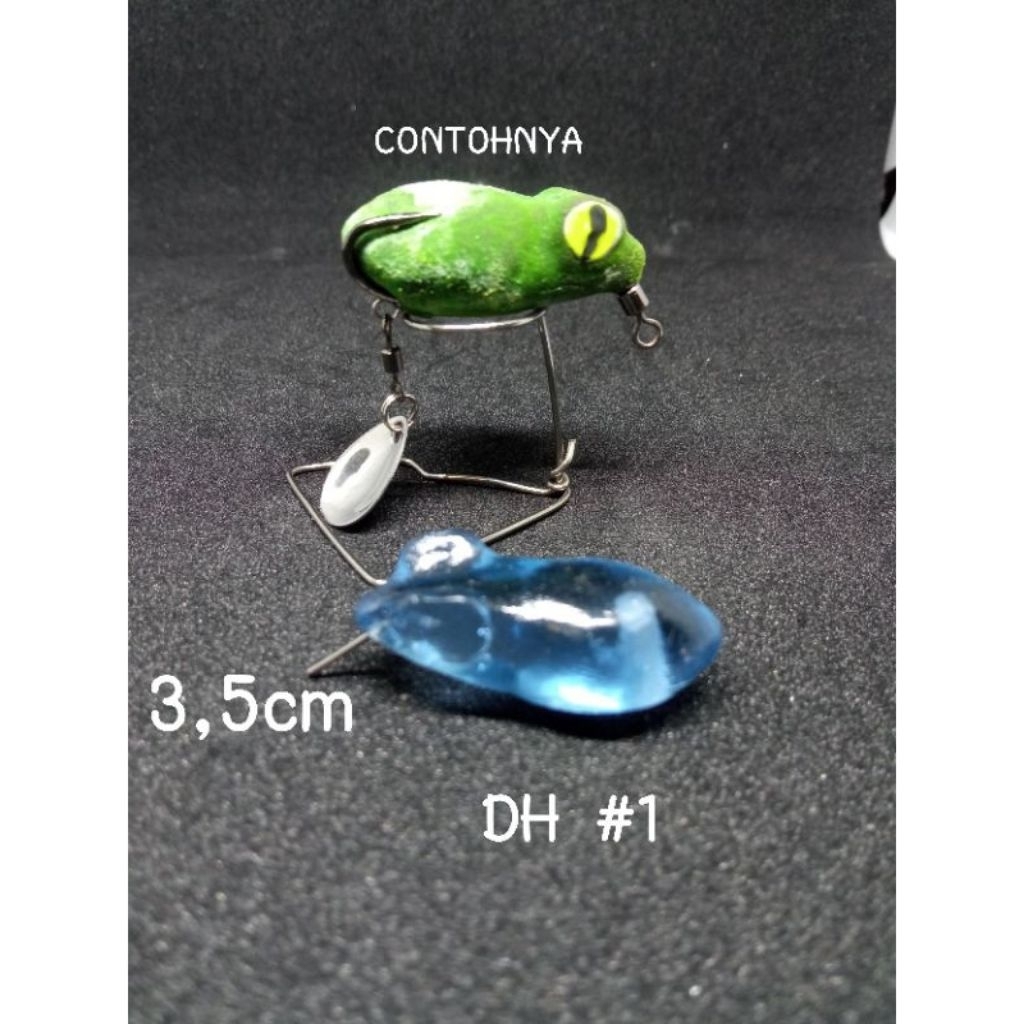 molding soft frog 3,5cm / cetakan softfrog