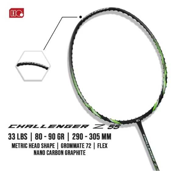 RAKET BADMINTON HIQUA CHALLENGER Z 55 66 77 88 99 ORIGINAL SALE