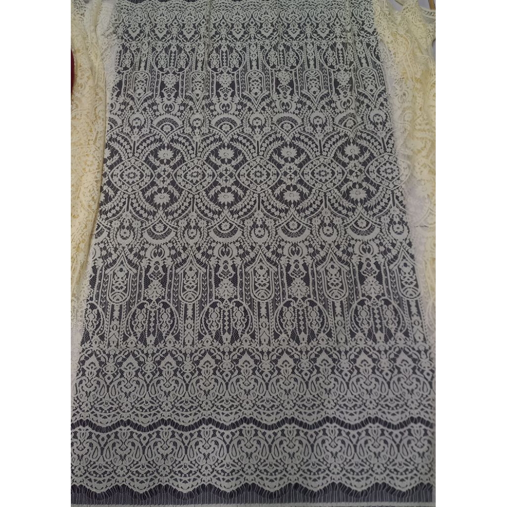 Bakal Kain Kebaya Semi Francis Fatmawati Seragam Kebaya Premium Lace France Brokat Premium