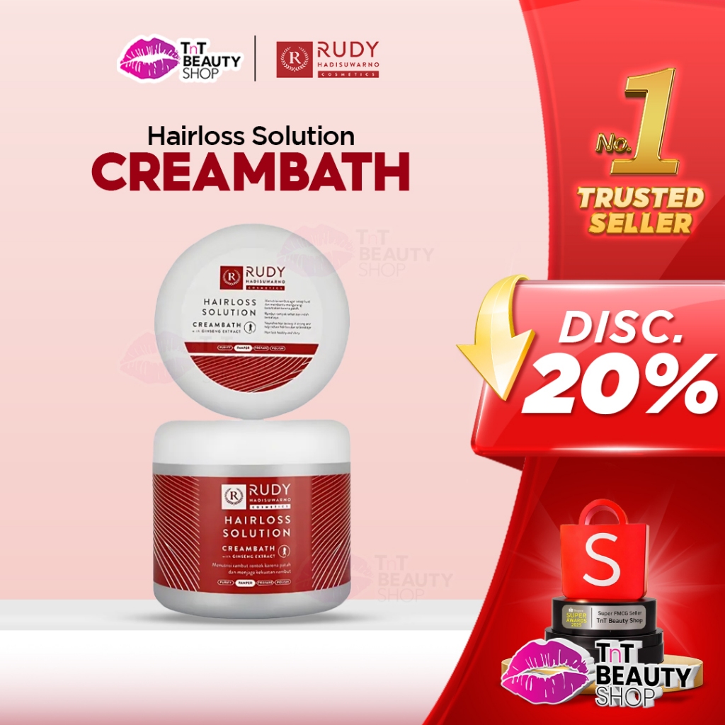 Rudy Hadisuwarno Cosmetics Hairloss Solution Creambath 500 gr | TnT Beauty Shop