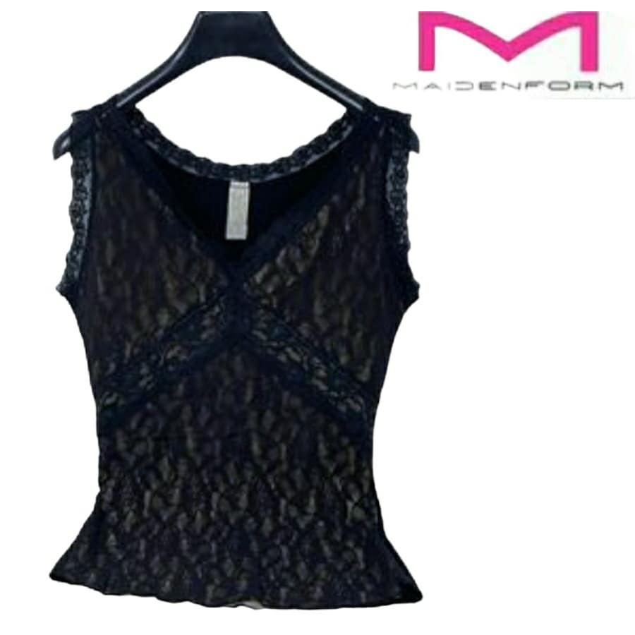 Camisole Korset Hitam Renda Maidenform Tanktop Lable